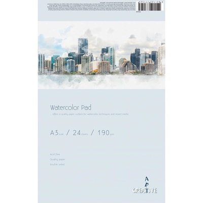 Скицник Watercolor Pad А3, 190 g, 24 листа (33741-А)