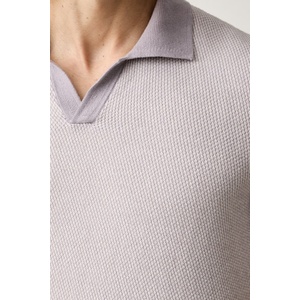United Colors of Benetton тениска с яка мъжка от памук (10NJK301X)