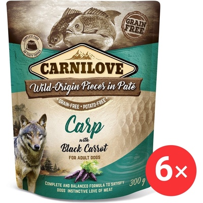 Carnilove Dog Paté Carp with Black Carrot 6 x 300 g