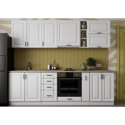 Кухня Soft Premier 2 260cm бял и МДФ бял