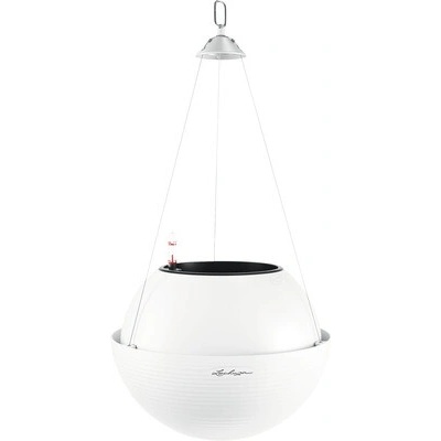 Lechuza Závěsný samozavlažovací květináč BOLA Color plast 32 x 25 cm bílý