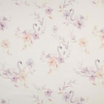 Strima Gots Organic F. Terry - swan and flowers, lila