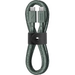Native Union Belt Cable USB-C to USB-C 1, 2m - Slate Green (BELT-C-GRN-2-NP) - officeshop