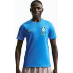Nike Мъжка футболна фланелка Nike Brazil Strike light photo blue/light menta/midwest gold