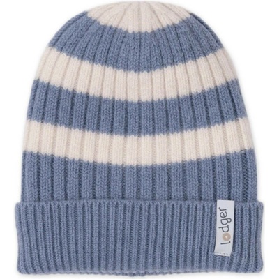 Lodger merino čiapka stripe stone