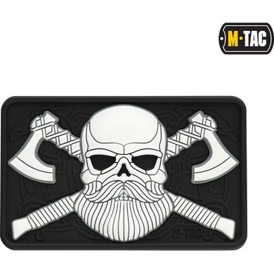 M-TAC BEARDED SKULL 3D PVC- různé barvy Barva: Black/White