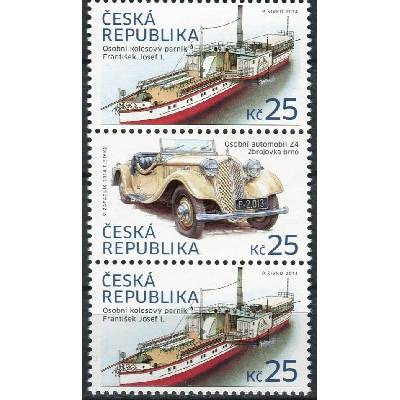 Česká pošta (2014) č. 810 - 811 ** - Česká republika - 3-bl - Historické dopravní prostředky