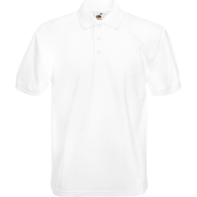 Fruit of the Loom heavy 65/35 pique polo / Мъжка поло тениска от плътен памук - бяла xl (16320400104)