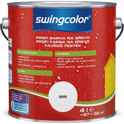 Swingcolor Profi Biely krycí email 4 l biela
