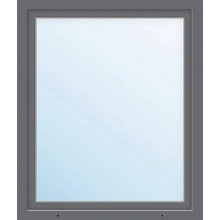 ARON Plastové okno jednokrídlové Basic biele/antracit 900 x 1200 mm DIN pravé