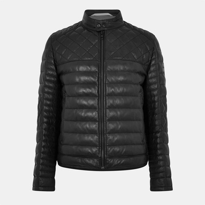 Boss Яке Boss Men's Jonn In Leather Jacket - Black