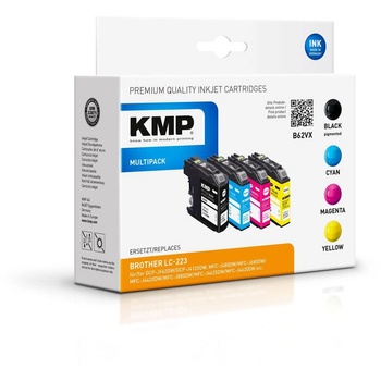 Compatible KMP Brother LC-223 Мастилено касета Multipack 4x550 - Черно/Цветно (1529,4005)