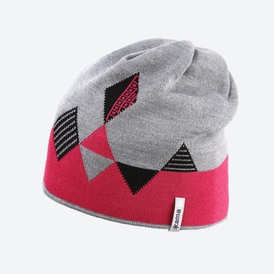 Kama dětská pletená Merino čepice B95 růžová