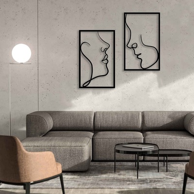 Decono Метална Декорация Силуети ДУЕ