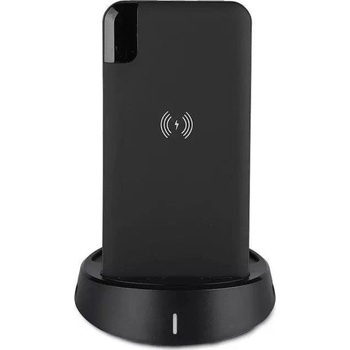 V-TAC VT-3509 8000 mAh преносимо зарядно устройство, черно, с безжично зареждане (VT-3509-B)