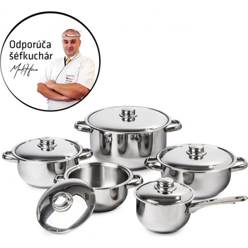 4Home sada riadu Destiny, nerezové pokrievky 10 ks