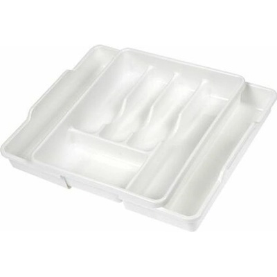 Keeeper Příborník nastavitelný 38x32(50)x7,5cm, bílý, 5přihr.,plast