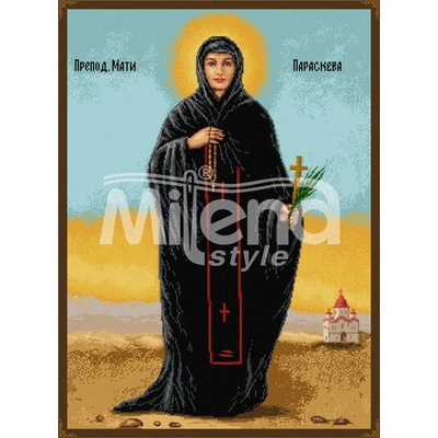 Milena Style Света Петка - гоблен със схема конци dmc 1: 1