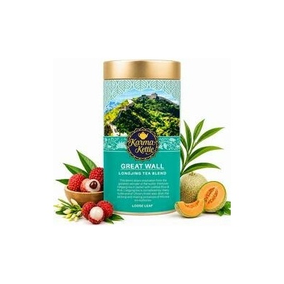 Karma Kettle Great Wall Longjing zelený čaj s liči 50 g