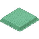 Standartpark hranatý poklop 680 x 680 mm zelený