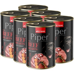 Dolina Noteci Консерва Piper Junior говежди сърца и моркови 6 x 400 г