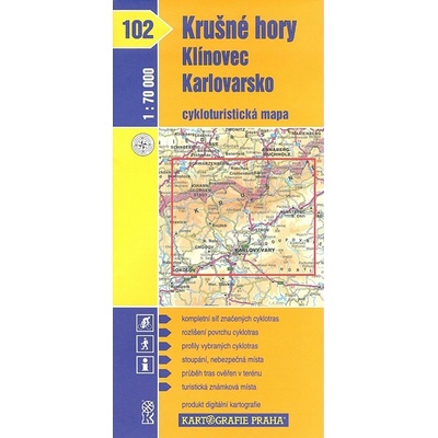 Krušné hory Klínovec cyklomapa 102