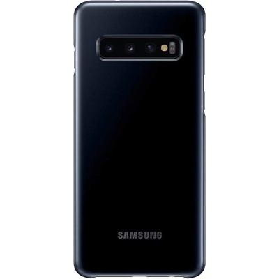 Samsung LED Cover EF-KG973CB - оригинален заден кейс, през който виждате информация от Samsung Galaxy S10 (черен)