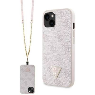 GUESS GUHCP14XP4TDSCPP твърд калъф за iPhone 14 Pro Max 6, 7" розов Crossbody 4G Metal Logo (GUHCP14XP4TDSCPP)