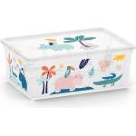 KIS Бяла пластмасова детска кутия за съхранение 37x26x15 cm C Box Style - KIS (258931)