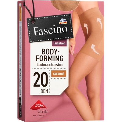 DM Fascino tvarující punčocháče 20 DEN caramel