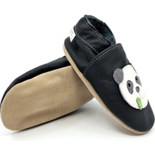 BaBice Kožené capáčky softsole panda BA-232