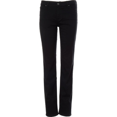 Lee Marion straight rinse dámske džínsy čierne