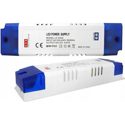 Spínaný zdroj LEXTOOL 80 W, 6,67 A, 12 V, IP20