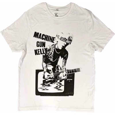 Machine Gun Kelly tričko TV Warp biele