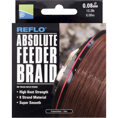 Preston Inovations Šňůra Absolute Feeder Braid 150m 0,08mm 6kg