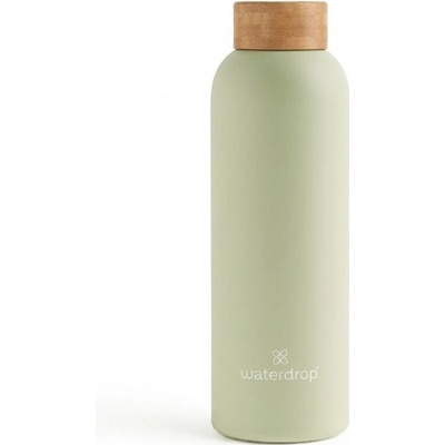 Waterdrop termo nerezová fľaša 600 ml Pastelová olivová matná