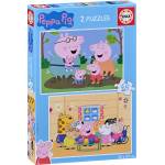 Educa Детски пъзел Educa от 2 х 48 части - Прасенцето Пепа (EDU20327) - baby