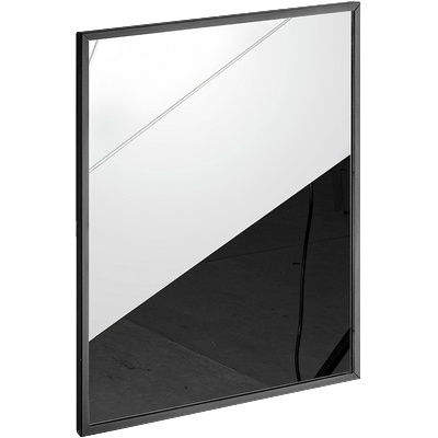 Kapitan Правоъгълно/квадратно огледало с рамка в цвят черен мат, от 40 до 100 см (BM Mirror 40-100/ХХ black frame/55/)