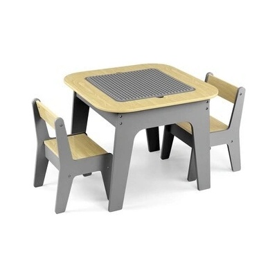 Milly Mally Olaf Blocks dětský stůl a židle tmavě šedé