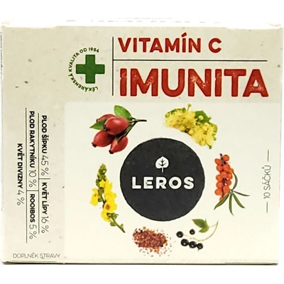 Leros Natur Imunita bylinný Vitamín C šípka & rakytník 10 x 1,5 g