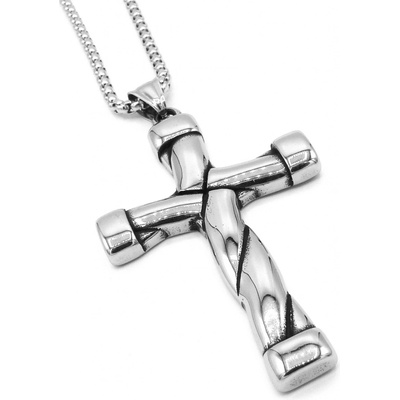 Steel Jewelry Náhrdelník kříž z chirurgické oceli NH231068
