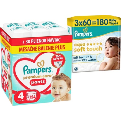 Pampers Premium Care Pants 4 124 ks