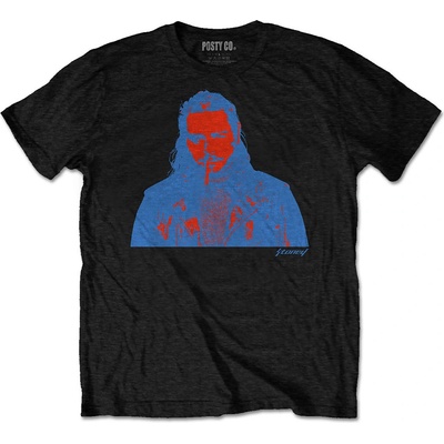 Post Malone tričko red & blue Photo čierne