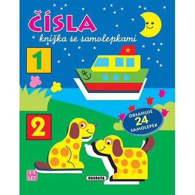 Čísla knížka se samolepkami