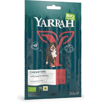 Yarrah Bio žuvacie tyčinky pre psov 3 x 33 g