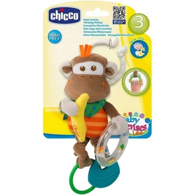 Chicco Monkey Chrastítko vibrační opička BabySens