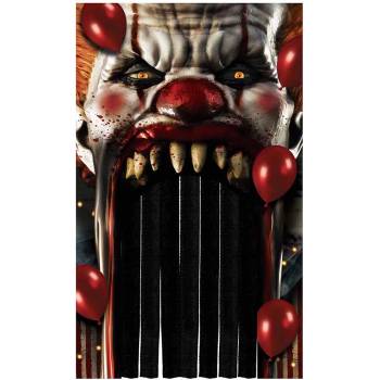 Image 1 of Fiestas Guirca Висяща декорация за перде, Хелоуин - Клоун, 145 х 240 см