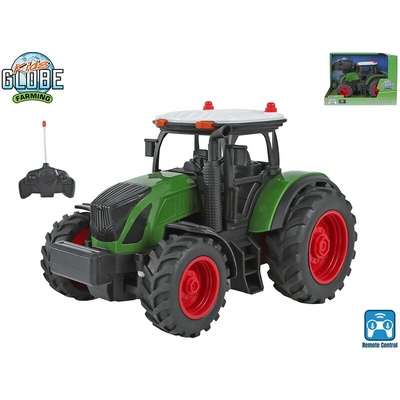Kids Globe Farming dálkově ovládaný traktor na farmu 2,4 GHz cca 20 cm