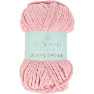 Wolans Bunny Tweed 26 staroružová s oranžovou