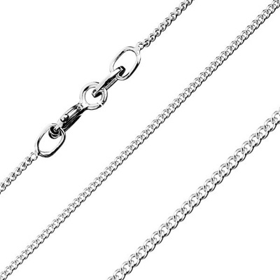 Šperky eshop Řetízek ze zakroucených okrouhlých oček, ze stříbra R24.11